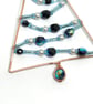 Copper Christmas Tree Decoration. Blue Christmas Tree,  - Image 4