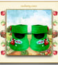 Green Embroidered Shoes - Image 1