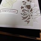 Wedding card congatulations to a specialcouple
