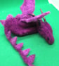 hair accessories dragon Clip rainbow purple   Needle Felted Baby Dragon    - Image 1