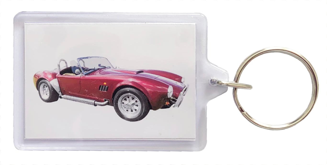 AC Cobra Mk111 - Keyring with 50x35mm Insert - Car Enthusiast