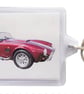 AC Cobra Mk111 - Keyring with 50x35mm Insert - Car Enthusiast