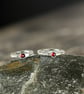 Silver Birthstone Stacking Rings - Image 1