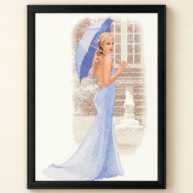 Complete Framed Cross Stitch – Chloe from a design by John Clayton 
