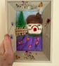 Needle felted picture in frame - Image 1