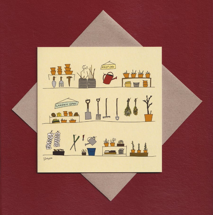 Greeting card - gardening - birthday card