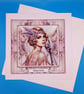 Art Deco Birthday Card, Large, Handmade, 3d  - Image 3