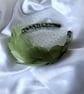 Pia - Green Feather Fascinator - Special Occasion - Wedding Guest