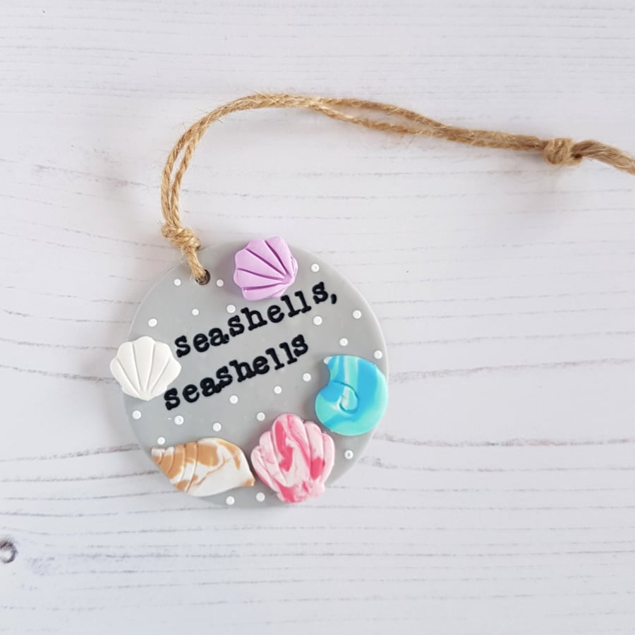 Seashells themed decoration OR Magnet