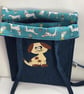Denim post style tote bag. - Image 2
