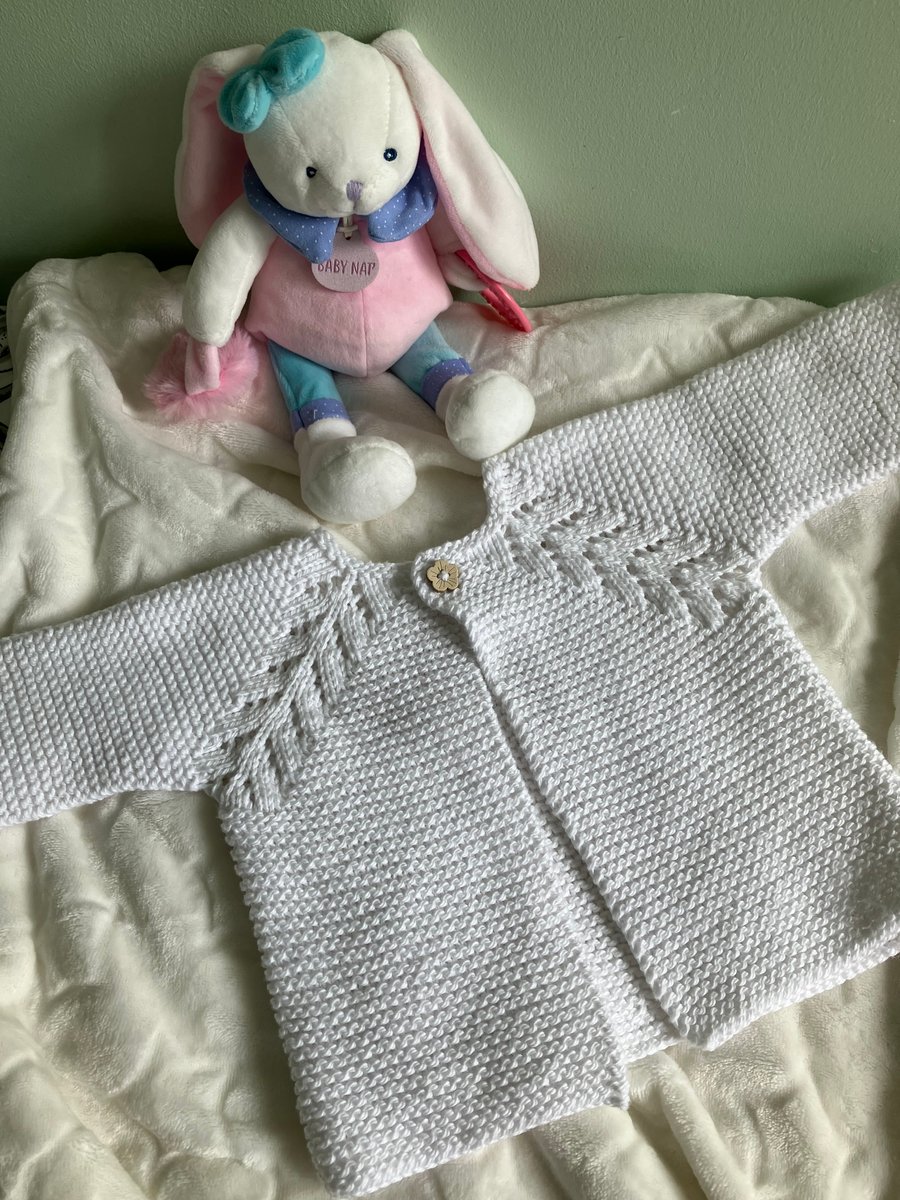‘Fearne’ Baby Girl’s Cardigan (3-6 months) - Folksy