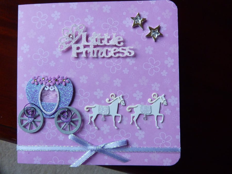 Little Princess Girls Birthday Card