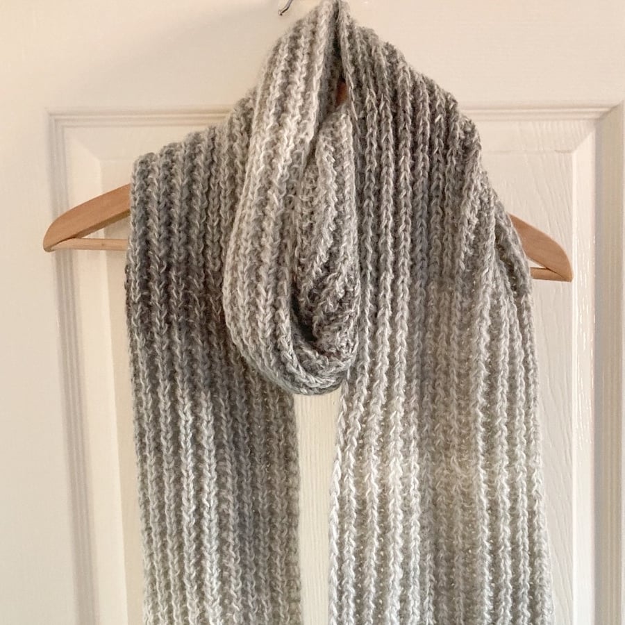The Shades of Grey Knitted Fusion Scarf 