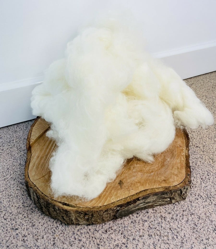 Core wool for wet and needle felting