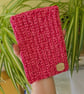 Crocheted Kindle Case - Soft Cotton eReader Sleeve with Metallic Thread 