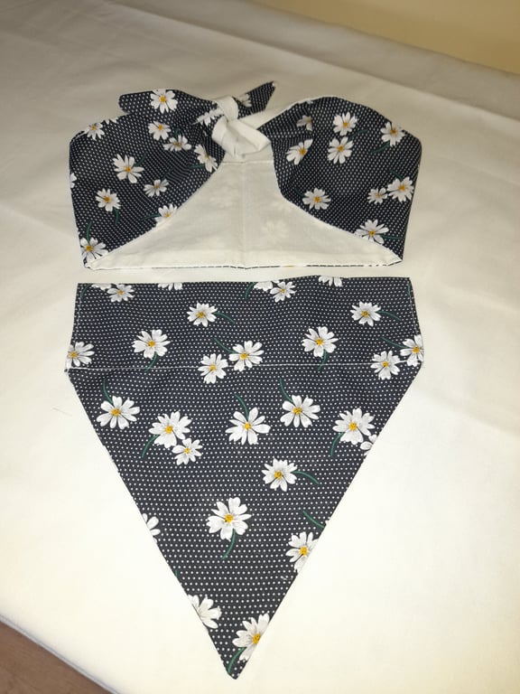 Headband and dog bandana set  - 4 colours available