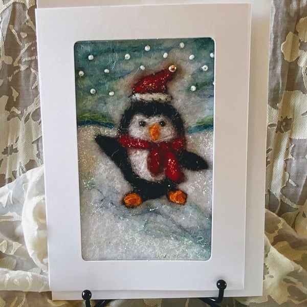  Penguin Christmas Card
