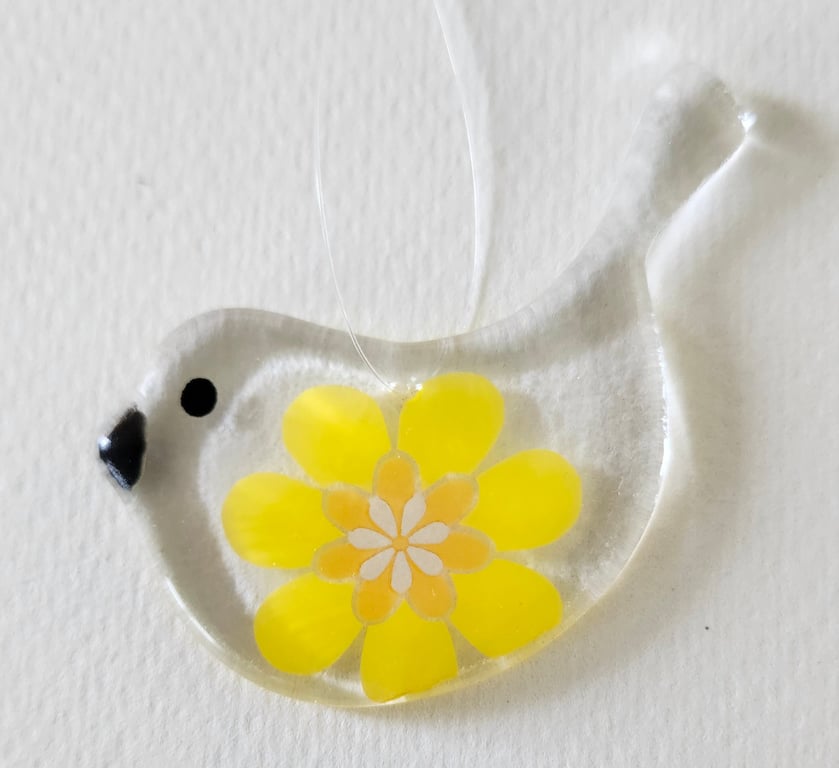 Fused Glass Summer Bird