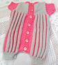Short Sleeved Baby's Romper Suit With A Cardigan, Hat and Shoes, Baby Outfit - Image 3