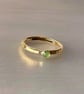 Emerald Gold stacking Ring - Image 1