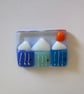 Handmade fused glass coastal card - Image 2