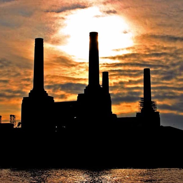 Battersea Power Station Sunset London Photograph Print