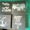 Pack of 4 different designs Christmas cards