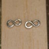 Sterling silver infinity stud earrings - made to order for you