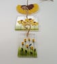 Fused Glass Sunflower Suncatcher: Handmade Garden & Patio Decor - Image 10