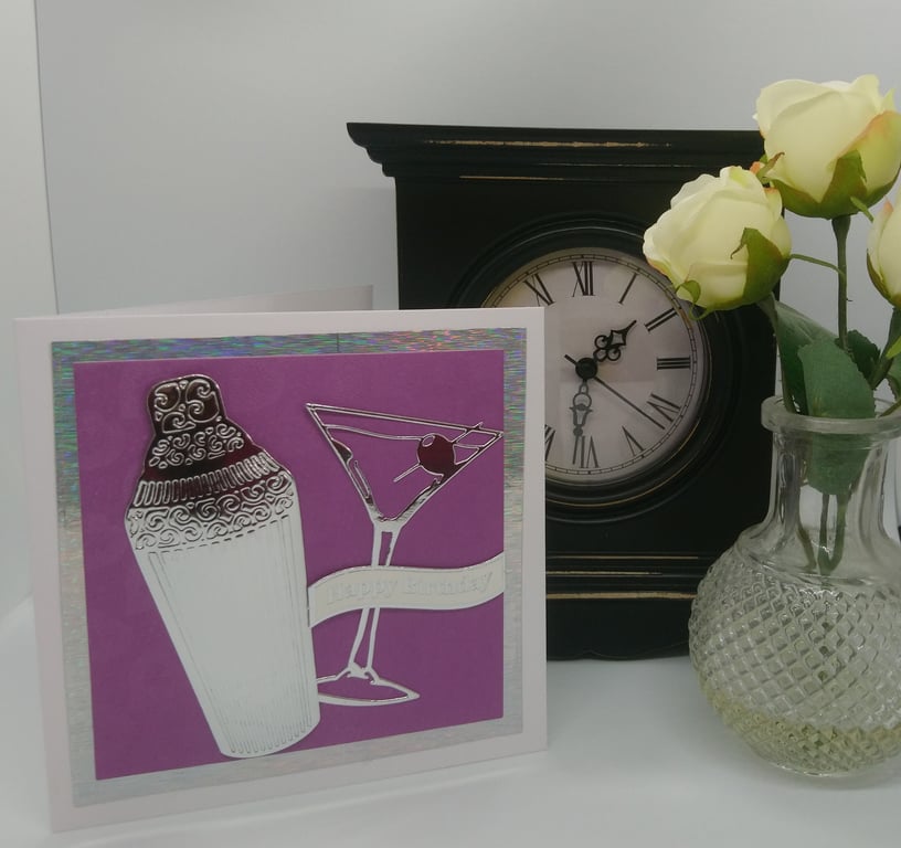 Cocktail Birthday Card