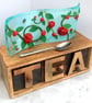 Handmade Fused Glass Curved Free Standing Roses Picture - Floral Suncatcher - Image 10