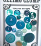 21 Vintage Turquoise Buttons - Image 1