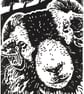 Swaledale Sheep - Original Hand Pulled Linocut Print - Image 1