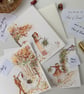 Flower girl proposal card, Autumn wedding, handmade card - Image 7