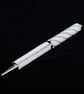 Beadwork Pen in Classic Silver and White - Image 6