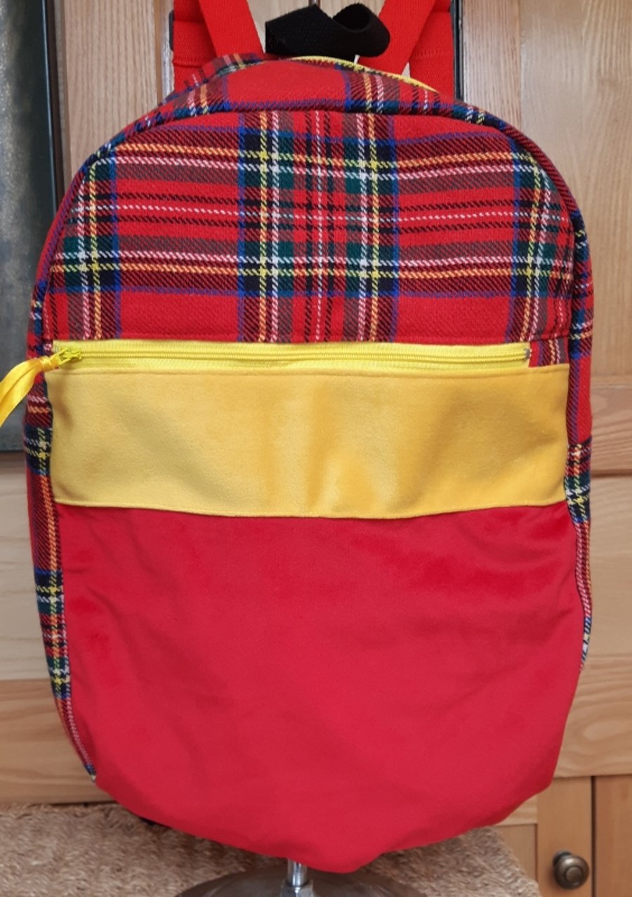 Tartan backpack