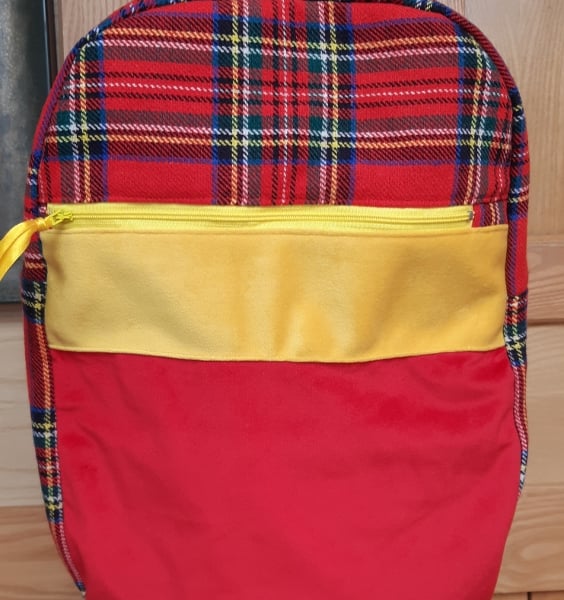 Tartan backpack