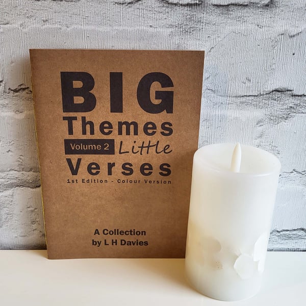 Big Themes Little Verses V.2 - Col, 1st Edition Handmade Poetry Book, L. Edition