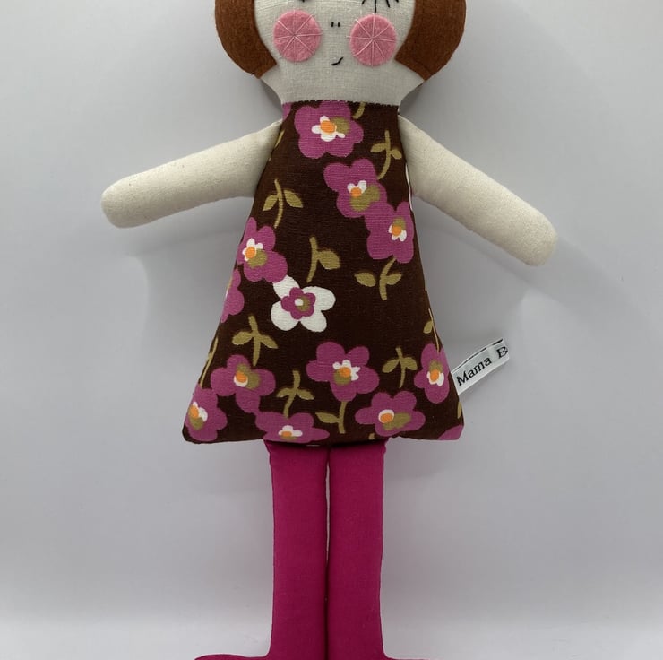 Sally Dolly the Handmade Vintage Fabric Cloth Doll