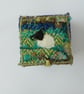 Handmade textile keepsake box, felt sheep - Image 3