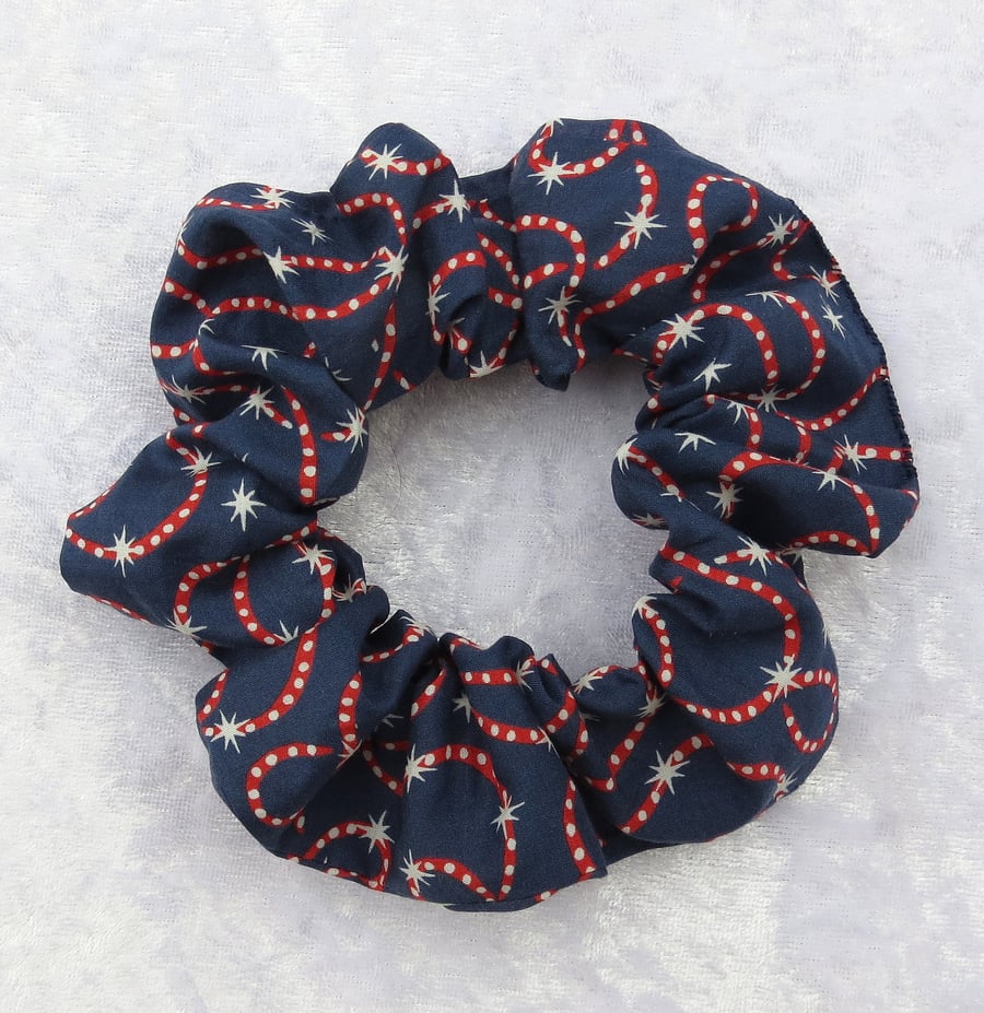 Liberty Tana Lawn scrunchie, hair scrunchie, Christmas