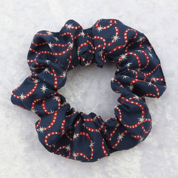 Liberty Tana Lawn scrunchie, hair scrunchie, Christmas