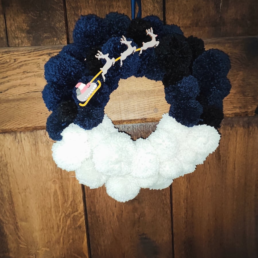Pom Pom indoor wreath