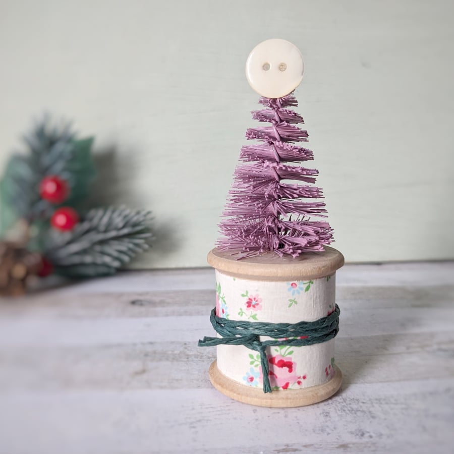 Vintage Bobbin Christmas Tree Decoration