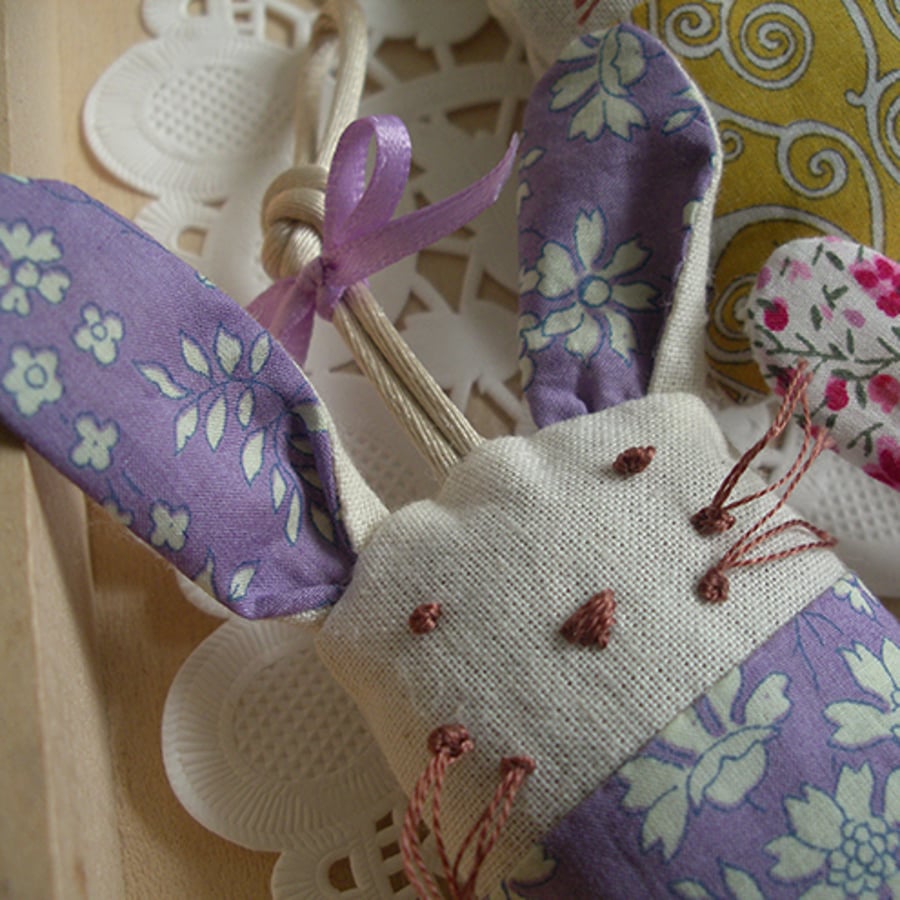 Liberty Rabbit Hanging Lavender Bag