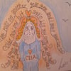 SALE Small Prophets inspired original drawing measures 15cm by 21cm 