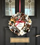 Woodland rustic Christmas wreath Scandinavian winter dried foraged wall hanging  - Image 10