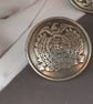 78" 22.4mm 36L Crest Military Buttons Antique Silver x 6 Buttons - Image 6