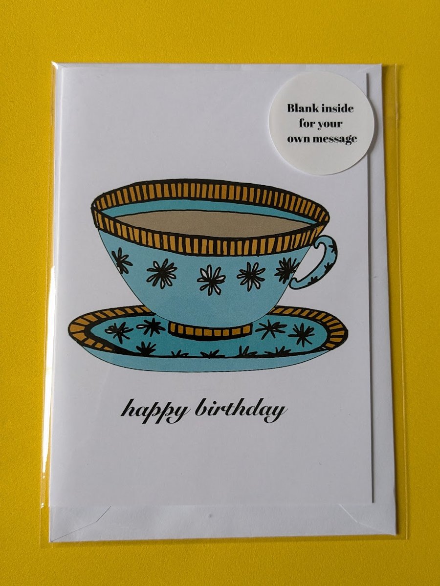 Tea lovers birthday card 