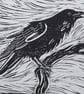 Raven Limited Edition Lino Cut Print - Image 1